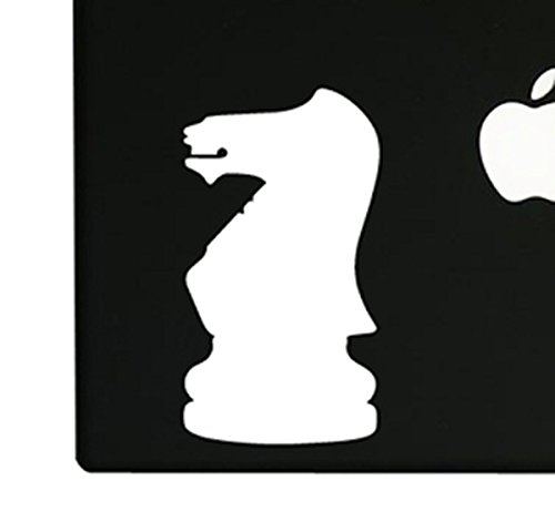 Chess Piece - Knight - 5 inch White Vinyl Decal Sticker for Cars, Laptops, and Windows – Durable, Weatherproof, Easy to Apply