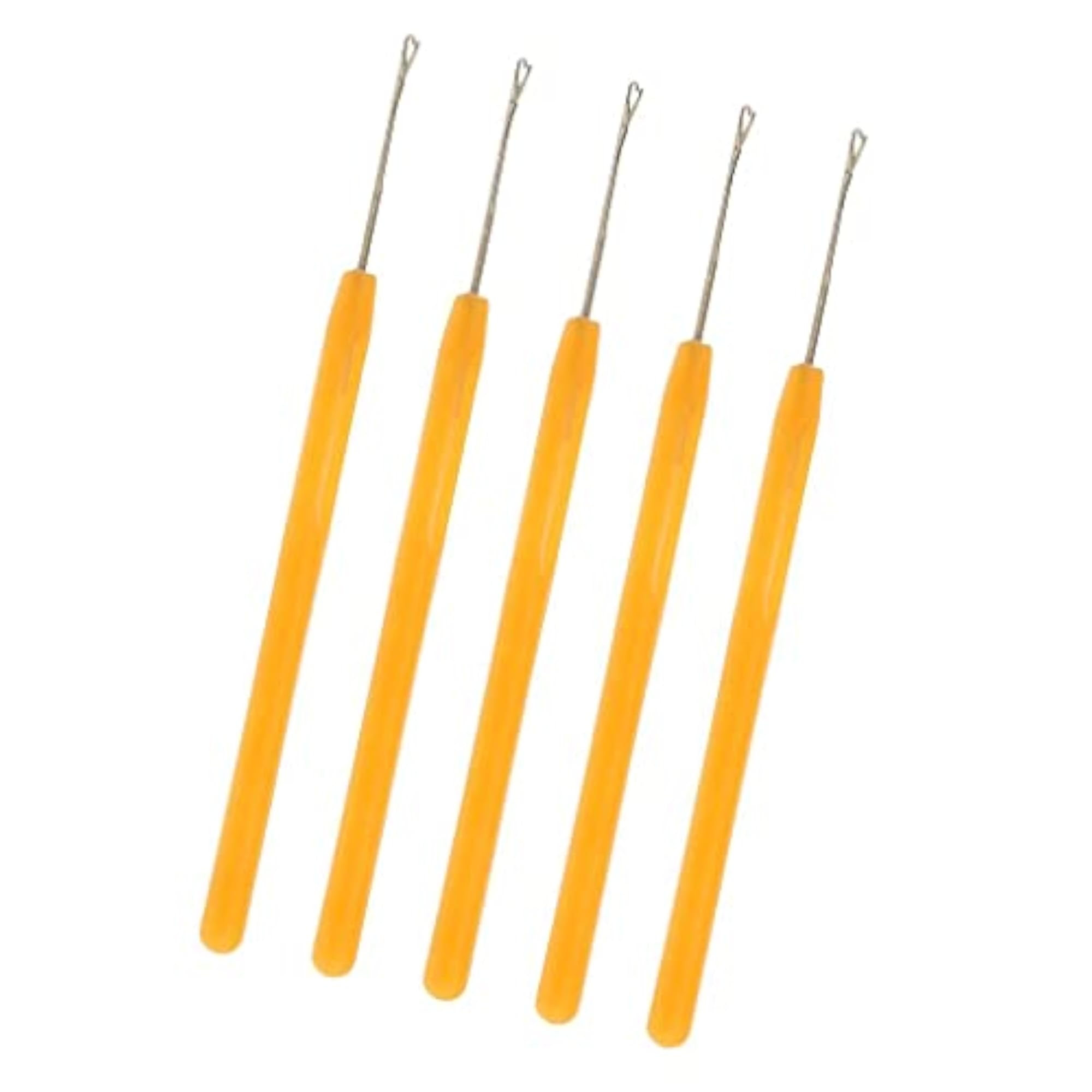 Pulling Hook Needle Tools for Micro Ring Hair Extensions, Yellow