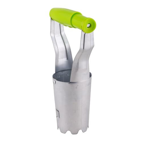 MIVOS Planteur de bulbes - Bulbes à Fleurs - Planteur de bulbes en Acier Inoxydable - Planteur à Fleurs avec marquage - de graines pour Tulipes et narcisses
