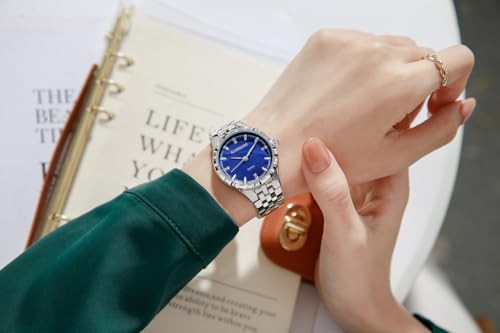 Image of Giordano Analog Quartz Watch for Women with Textured Round Dial, Luminous Hands and Markers, Stainless Steel Strap - GZ-60164