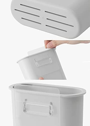 croselyu Multifunctional Toothbrush Toothpaste Storage Rack Bathroom Bathroom Wall-mounted Wall Storage Box Free Punching Rack (Grey2)