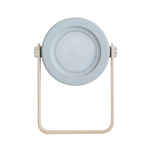 Lampe de bureau LED grise pliable sans fil avec batterie 1200 mAh intégrée