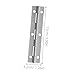 Homoyoyo Stainless Steel Hinge Industrial Heavy Hinge 6 Inch for Piano Cabinet Doors