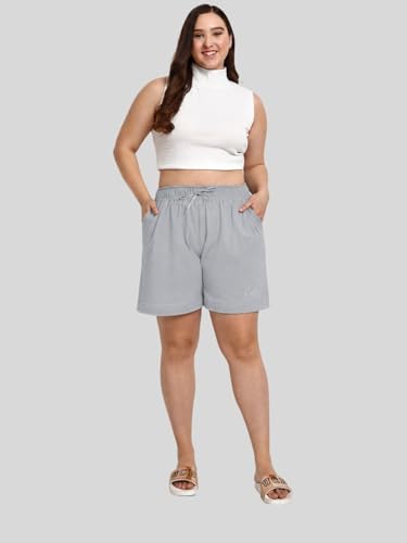 Image of CUPID Women Plain Comfortable Barmunda,Shorts for Sports, Yoga, Daily Use Gym, Night Wear, Casual Wear for Ladies