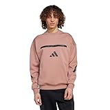 adidas Men's Z.N.E. Sportswear Sweatshirt, Warm Clay, Large/Tall