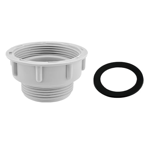 Qrity 1PCS Kitchen Sink Waste Pipe Fitting 54mm Female Thread to 47mm Male Thread Reducer for Odour Traps Siphon