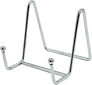 SZXMDKH 3inch Plate Display Stand Picture Easel, Metal Plate Stands, Holder Display Pictures Frame, Photo, Decorative Plate, Dish, Tabletop Art(silver)
