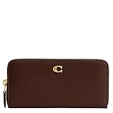 Coach Women's Essential Slim Accordion Zip Wallet Accessory-Travel, B4/Maple