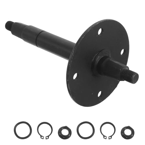 Eje central para bicicleta de ejercicio VANZACK de hierro negro, repuesto para entrenamiento en casa