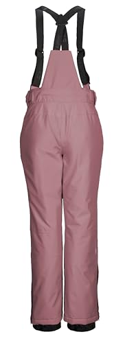 killtec Mädchen Skihose/Funktionshose mit abnehmbarem Latz, Kantenschutz und Schneefang KSW 213 GRLS SKI PNTS, puderrosa, 140, 43650-000