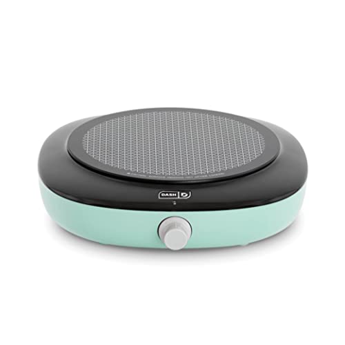 DASH Everyday Electric Cooktop with Infrared Heating, 5 Temperature Settings with Cord Storage, Perfect for RVs, Camping, Dorms, and Small Living Spaces - Aqua
