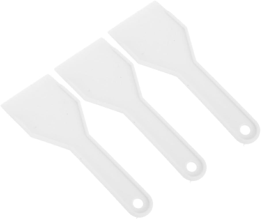 Alipis 3-Pack Refrigerator Ice Shovels 6.10X2.16In Freezer Deicing Scrapers Non-Scratch Plastic Ice Removers for Kitchen and Car Frost Removal