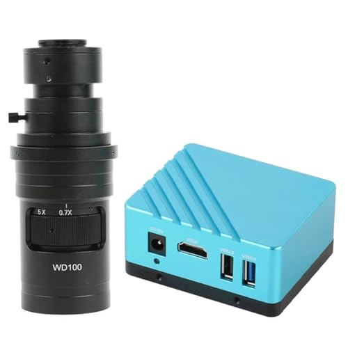 ラボ用顕微鏡アクセサリー 8.0MP 1080P 4K IMX334 HDMI 工業用ビデオ顕微鏡カメラ電話 PCB CPU はんだ付け C マウント U ディスクビデオレコーダー(With 200x)