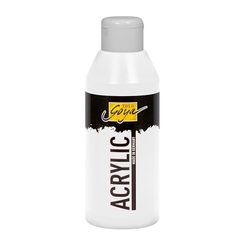 KREUL 84201 - Solo Goya Acrylic weiß, 250 ml Flasche, cremige vielseitig...