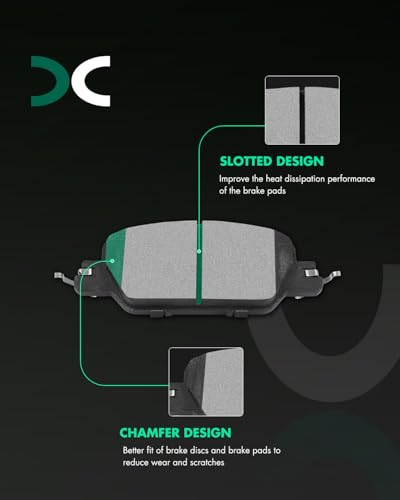 Image of SCITOO D2037 Ceramic Brake Pads Sets Rear w /Hardware Replacement For Honda For CR-V 2017 2018 2019 2020 2021 2022 2023