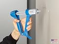 Quickfill Drywall Repair Kit Includes Quickfill Tool with Built-in Spatula, (2) 20 ML spackling Paste cartridges to Fill Nail and Screw Holes, Cracks and Other Minor Drywall Damage