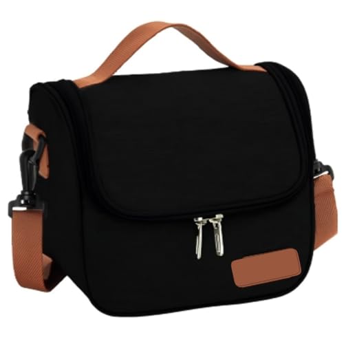 Bolsa Térmica Lancheira Marmita Sacola Para Academia Trabalho Escola e Passeios Alça Removivel (Preto)