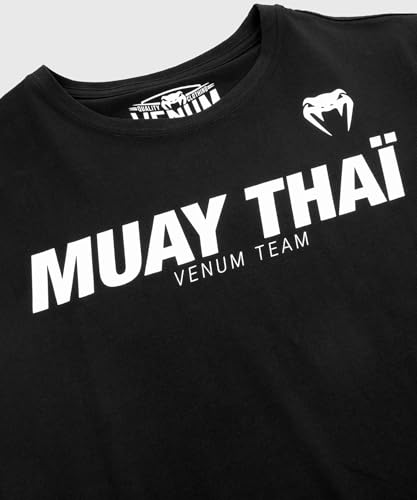 Venum Muay Thai Vt Camiseta, Hombre, Negro/Blanco, XL