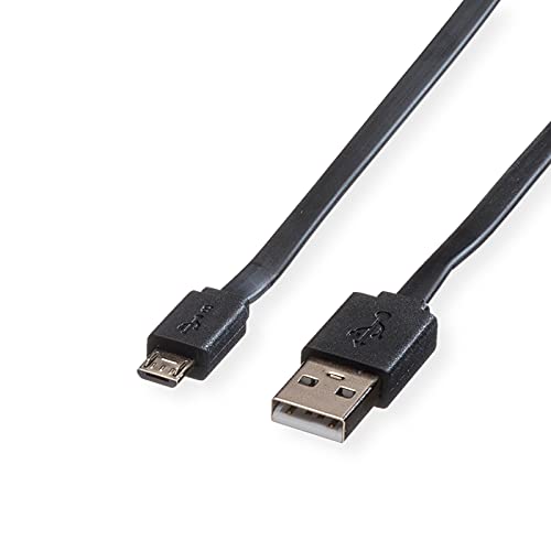 Preisvergleich Produktbild ROLINE USB2.0 Kabel A-MicroB ST / ST schw. 1m