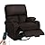 LEVELEVE Rocking Recliner Chair, Massage Rocker Recliner Chair with Vibration Massage and Heat, USB and Type-C Ports,360° Swivel Faux Leather Chairs, Living Room, Bedroom, Nursery, RV, Brown