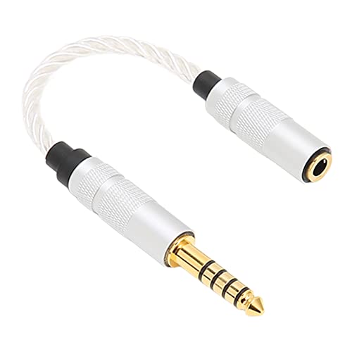 Adaptador de audio 4.4mm macho a 3.5mm hembra transparente miniatura 3