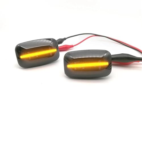 Clignotant latéral dynamique LED 12V à défilement séquentiel haute visibilité noir