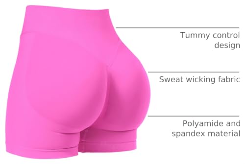 Image of VOYJOY Women Workout Impact Shorts 2.5 inch / 3.6 inch / 4.5 inch / 6 inch Scrunch Butt Booty | Tummy Control, High Waisted, Bike Short, Gentle Compression, for Women