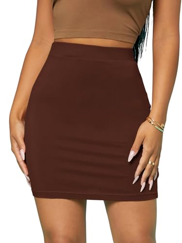 Women Summer Casual Office Solid Bodycon Skirt