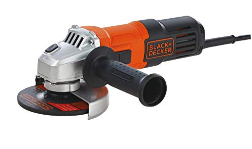 BLACK+DECKER Small Angle Grinder 650W Dual-Position Side Handle Adjustable Guard Sturdy Construction Lightweight Design Best for Metal to Masonry Compact Easy Storage OrangeBlack - G650-B5