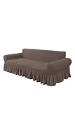 Tessuto Estensibile e Antipiega – Realizzato in tessuto altamente elasticizzato, si adatta perfettamente alla forma del divano senza scivolare né fare pieghe. Ideale per divani con braccioli e schienale, vestibilità stabile e ordinata.