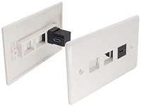 AAOTOKK 90 Grad USB C 3.1 Trapezbuchse Stecker,Rechteckiger USB 3.1 Typ-C Weiblich auf Weiblich Trapezstecker Adapter Kupplung,Verwendet für Wandpanel Steckdose Panel (90 Grad/Schwarz/2 Stücke) – Ansicht 9