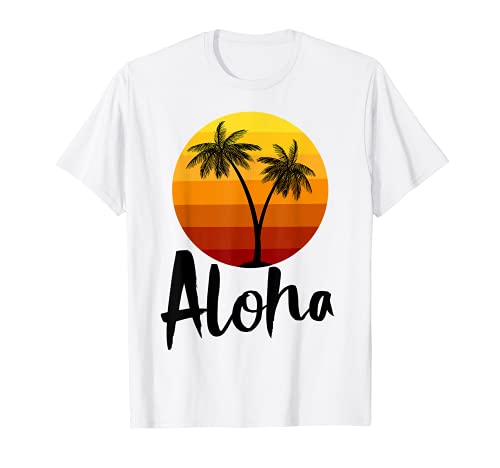 Aloha Palm Tee Shirts Funny Palm Tree Tees Mujer Love Camiseta