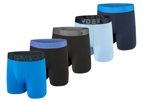 Spyder calzoncillos de poliester y elastano premium pack de 5 para hombre