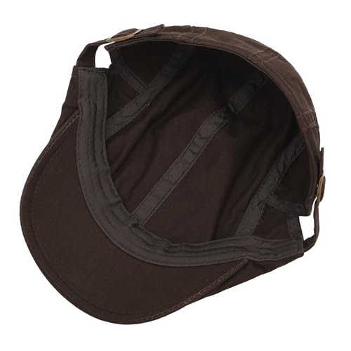 Image of ZLYC Men Cotton Flat Cap Summer Scally Newsboy Beret Driver Hat
