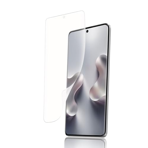 【ガイド枠付き・指紋認証対応】Redmi Note 13 Pro+ 5G 用 フィル ム さらさ Xiaomi Redmi Note 13 Pro + 5G 専用 アンチグレア フィルム 非ガラス 軟 TPU素材・3D設計・アンチ反光・サラサラ ・表面キズ