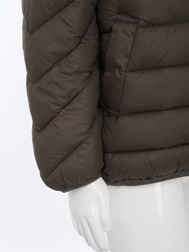 Image of YiZYiF Girls Thicken Padded Clothes Lightweight Puffer Jacket Zip Up Warm Outerwear Winter Fleece Coats 5-12 Years