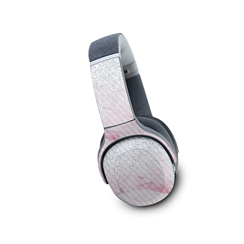 Image of MightySkins Carbon Fiber Skin Compatible with Skullcandy Crusher Evo Wireless - Girly Marble Dazzle | Protective, Durable Textured Carbon Fiber Finish | Easy to Apply