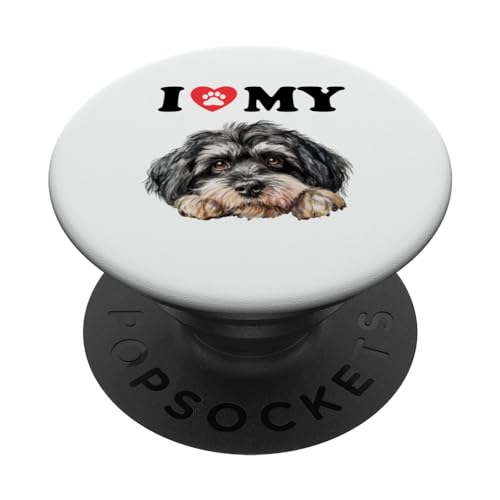 Havanese I Heart My Dog, divertido amante de los perros PopSockets PopGrip Intercambiable