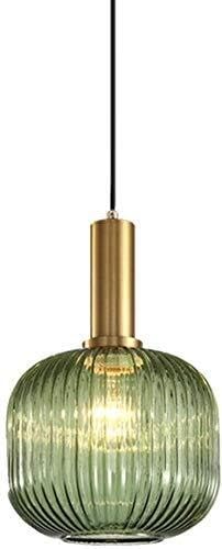 Lampe à suspension verre nordique réglable luminaire fer forgé chambre salon