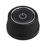 Wrenmor Car Radio CD Control Rotary Knob Switch Button | Smooth Rotary Operation | For Golf 6 For Skoda Interior Audio Control Replacement Black Plastic (1 Pc Left)