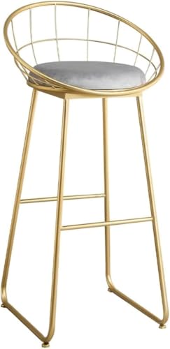 Taburetes de Bar de Cocina, taburetes de Bar, taburetes de mostrador, taburetes de Bar, sillas de Bar de Cocina y Comedor, taburetes de Bar tapizados de Terciopelo con reposapiés, Patas de m