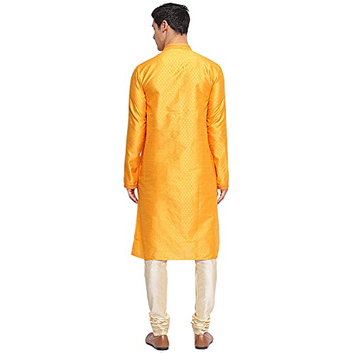 Image of Sanwara Men's Silk Relaxed Kurta
