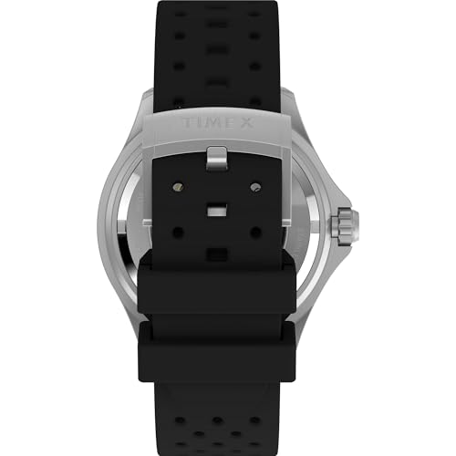 Image of TIMEX Deep Water Meridian Black Round Dial Mechanical Automatic Men's Watch - TW2Y40000UJ