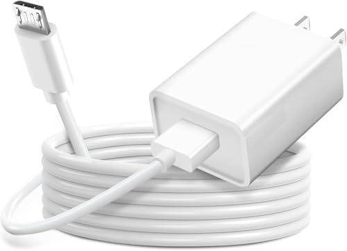 Cable micro USB de 10 pies de largo para cargador Android para controlador PS4 XBXO ONE, cable de carga para Wyze Cam v4/v3/OG/v3 Pro/Pan, YI Cam, SimpliSafe, Blink Mini, Ring Indoor Camera 2ª