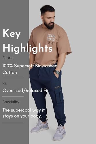 Image of FUAARK Grow Oversized Sports and Gym T-Shirt for Men