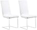 Produktbild infactory Stuhl-Sitzbezug: 2er-Set Stretch-Stuhlhussen, Oeko-TEX® Standard 100, 42x42x60 cm, weiß (Hussen)