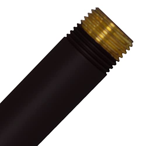 Westbrass 1/2" Ips X 12" Ceiling Mounted Shower Arm With Flange, Matte Black, D3612A-62 #TOP3