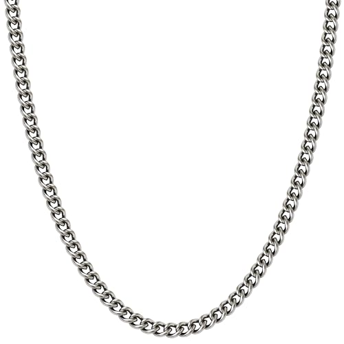 KJ Phiten Necklace Chain Simple Womens Sports Made in Japan Titanium Width 0.13 inches (3.3 mm) Length 15.7 - 23.6 inches (40 - 60 cm) 1本 Titanium No Gemstone