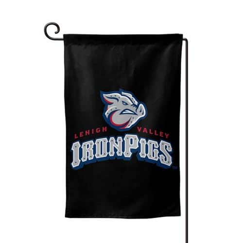 Lehigh Valley Ironpigs Garden Flag Double Sided Banners For Outdoor Indoor Home Garden Yard Decorations