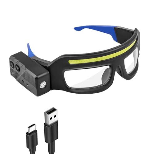 Lunettes de lampe torche Type-C avec 5 modes pour la construction et la soudure